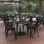 Flash Furniture JJ-T146120-BKBK-GG 30" x 60" Commercial Poly Resin Patio Dining Table with Umbrella Hole, Black/Black addl-1