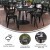 Flash Furniture JJ-T146120-BKBK-GG 30" x 60" Commercial Poly Resin Patio Dining Table with Umbrella Hole, Black/Black addl-3