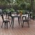 Flash Furniture JJ-T14619-60-BKBK-GG Commercial Poly Resin Square Patio Dining Table, 23.75". Black/Black addl-1