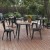 Flash Furniture JJ-T14619-60-BRBK-GG Commercial Poly Resin Square Patio Dining Table, 23.75". Brown/Black addl-1