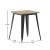Flash Furniture JJ-T14619-60-BRBK-GG Commercial Poly Resin Square Patio Dining Table, 23.75". Brown/Black addl-4