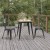 Flash Furniture JJ-T14619-60-BRBK-GG Commercial Poly Resin Square Patio Dining Table, 23.75". Brown/Black addl-5