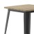 Flash Furniture JJ-T14619-60-BRBK-GG Commercial Poly Resin Square Patio Dining Table, 23.75". Brown/Black addl-7