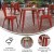 Flash Furniture JJ-T14619-60-BRRD-GG Commercial Poly Resin Square Patio Dining Table, 23.75". Brown/Red addl-3