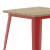 Flash Furniture JJ-T14619-60-BRRD-GG Commercial Poly Resin Square Patio Dining Table, 23.75". Brown/Red addl-7