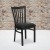 Flash Furniture XU-DG6Q4BSCH-BLKV-GG Black Schoolhouse Back Metal Chair with Black Vinyl Seat addl-2