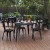 Flash Furniture JJ-T14619-80-BKBK-GG Commercial Poly Resin Square Patio Dining Table, 31.5", Black/Black addl-1
