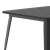 Flash Furniture JJ-T14619-80-BKBK-GG Commercial Poly Resin Square Patio Dining Table, 31.5", Black/Black addl-7