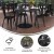 Flash Furniture JJ-T14619-90-BKBK-GG Commercial Poly Resin Square Patio Dining Table with Umbrella Hole, 36", Black/Black addl-3