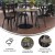 Flash Furniture JJ-T14619-90-BRBK-GG Commercial Poly Resin Square Patio Dining Table with Umbrella Hole, 36", Brown/Black addl-3