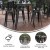 Flash Furniture JJ-T14619H-80-BKBK-GG Commercial Poly Resin Square Bar Table 31.5", Black/Black  addl-3