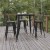 Flash Furniture JJ-T14619H-80-BKBK-GG Commercial Poly Resin Square Bar Table 31.5", Black/Black  addl-5
