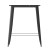Flash Furniture JJ-T14619H-80-BKBK-GG Commercial Poly Resin Square Bar Table 31.5", Black/Black  addl-8