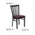 Flash Furniture XU-DG6Q4BSCH-BURV-GG Black Schoolhouse Back Metal Chair with Burgundy Vinyl Seat addl-1