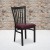 Flash Furniture XU-DG6Q4BSCH-BURV-GG Black Schoolhouse Back Metal Chair with Burgundy Vinyl Seat addl-2