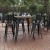 Flash Furniture JJ-T14619H-80-BRBK-GG Commercial Poly Resin Square Bar Table 31.5", Brown/Black  addl-1