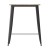 Flash Furniture JJ-T14619H-80-BRBK-GG Commercial Poly Resin Square Bar Table 31.5", Brown/Black  addl-8