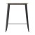 Flash Furniture JJ-T14619H-80-BRBK-GG Commercial Poly Resin Square Bar Table 31.5", Brown/Black  addl-8
