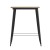 Flash Furniture JJ-T14619H-80-BRBK-GG Commercial Poly Resin Square Bar Table 31.5", Brown/Black  addl-9