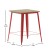 Flash Furniture JJ-T14619H-80-BRRD-GG Commercial Poly Resin Square Bar Table 31.5", Brown/Red addl-4