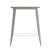 Flash Furniture JJ-T14619H-80-BRSL-GG Commercial Poly Resin Square Bar Table 31.5", Brown/Silver addl-9