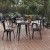 Flash Furniture JJ-T14623-60-BKBK-GG Commercial Poly Resin Round Patio Dining Table, 23.75", Black/Black addl-1