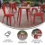 Flash Furniture JJ-T14623-60-BRRD-GG Commercial Poly Resin Round Patio Dining Table, 23.75". Brown/Red addl-3