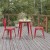 Flash Furniture JJ-T14623-60-BRRD-GG Commercial Poly Resin Round Patio Dining Table, 23.75". Brown/Red addl-5