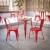 Flash Furniture JJ-T14623-60-BRRD-GG Commercial Poly Resin Round Patio Dining Table, 23.75". Brown/Red addl-6