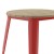 Flash Furniture JJ-T14623-60-BRRD-GG Commercial Poly Resin Round Patio Dining Table, 23.75". Brown/Red addl-7