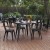 Flash Furniture JJ-T14623-80-BKBK-GG Commercial Poly Resin Round Patio Dining Table, 30", Black/Black addl-1