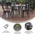 Flash Furniture JJ-T14623-80-BKBK-GG Commercial Poly Resin Round Patio Dining Table, 30", Black/Black addl-3