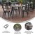 Flash Furniture JJ-T14623-80-BRBK-GG Commercial Poly Resin Round Patio Dining Table, 30", Brown/Black addl-3