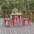 Flash Furniture JJ-T14623-80-BRRD-GG Commercial Poly Resin Round Patio Dining Table, 30", Brown/Red addl-5