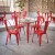 Flash Furniture JJ-T14623-80-BRRD-GG Commercial Poly Resin Round Patio Dining Table, 30", Brown/Red addl-6