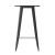 Flash Furniture JJ-T14623H-80-BKBK-GG Commercial Poly Resin Round Bar Table 23.75", Black/Black  addl-8
