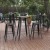 Flash Furniture JJ-T14623H-80-BRBK-GG Commercial Poly Resin Round Bar Table 23.75", Brown/Black  addl-1