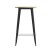 Flash Furniture JJ-T14623H-80-BRBK-GG Commercial Poly Resin Round Bar Table 23.75", Brown/Black  addl-9