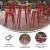 Flash Furniture JJ-T14623H-80-BRRD-GG Commercial Poly Resin Round Bar Table 23.75", Brown/Red addl-3