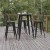Flash Furniture JJ-T14623H-76-BKBK-GG Commercial Poly Resin Round Bar Table 30", Black/Black  addl-5