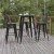Flash Furniture JJ-T14623H-76-BKBK-GG Commercial Poly Resin Round Bar Table 30", Black/Black  addl-5