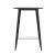 Flash Furniture JJ-T14623H-76-BKBK-GG Commercial Poly Resin Round Bar Table 30", Black/Black  addl-9