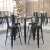 Flash Furniture JJ-T14623H-76-BRBK-GG Commercial Poly Resin Round Bar Table 30", Brown/Black  addl-6