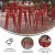 Flash Furniture JJ-T14623H-76-BRRD-GG Commercial Poly Resin Round Bar Table 30", Brown/Red addl-3