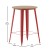 Flash Furniture JJ-T14623H-76-BRRD-GG Commercial Poly Resin Round Bar Table 30", Brown/Red addl-4