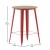 Flash Furniture JJ-T14623H-76-BRRD-GG Commercial Poly Resin Round Bar Table 30", Brown/Red addl-4