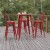 Flash Furniture JJ-T14623H-76-BRRD-GG Commercial Poly Resin Round Bar Table 30", Brown/Red addl-5