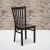 Flash Furniture XU-DG6Q4BSCH-MAHW-GG Black Schoolhouse Back Metal Chair with Mahogany Wood Seat addl-1