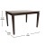 Flash Furniture KER-T-217-WEN-47-GG 47" Heavy Duty Rectangle Wood Table, Wenge Matte Finish addl-4