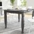 Flash Furniture KER-T-799-GRY-47-GG 47" Heavy Duty Rectangle Wood Table with Turned Wooden Legs, Antique Gray Finish addl-6